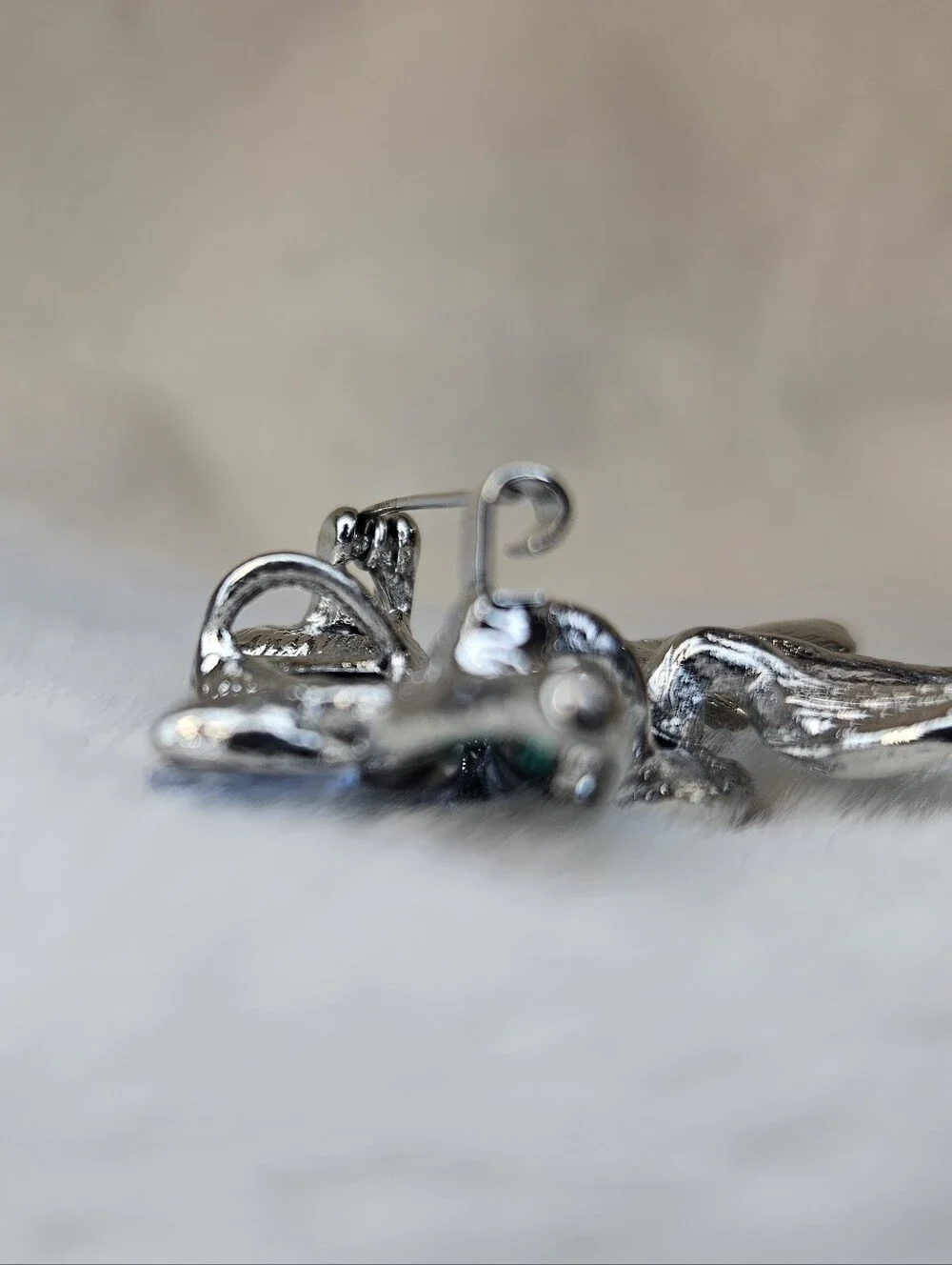 Vintage Style Crystal Flower Brooch